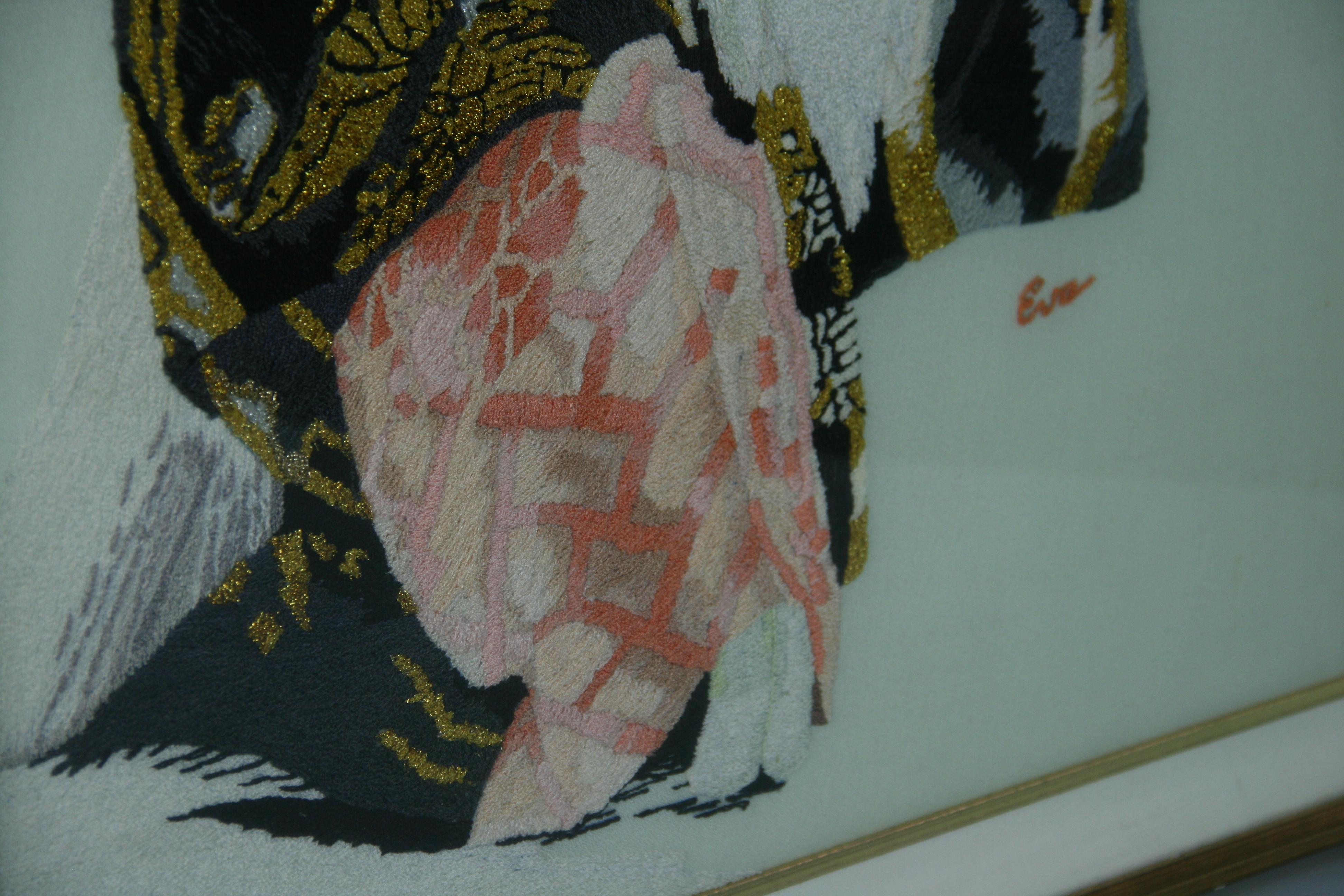 Tapisserie murale encadrée sur mesure de la danseuse Kabuki en vente 6