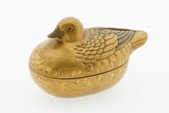  Lacquer Incense Box, Duck, Animal, Lacquerware, Container, 19th Century, Japan