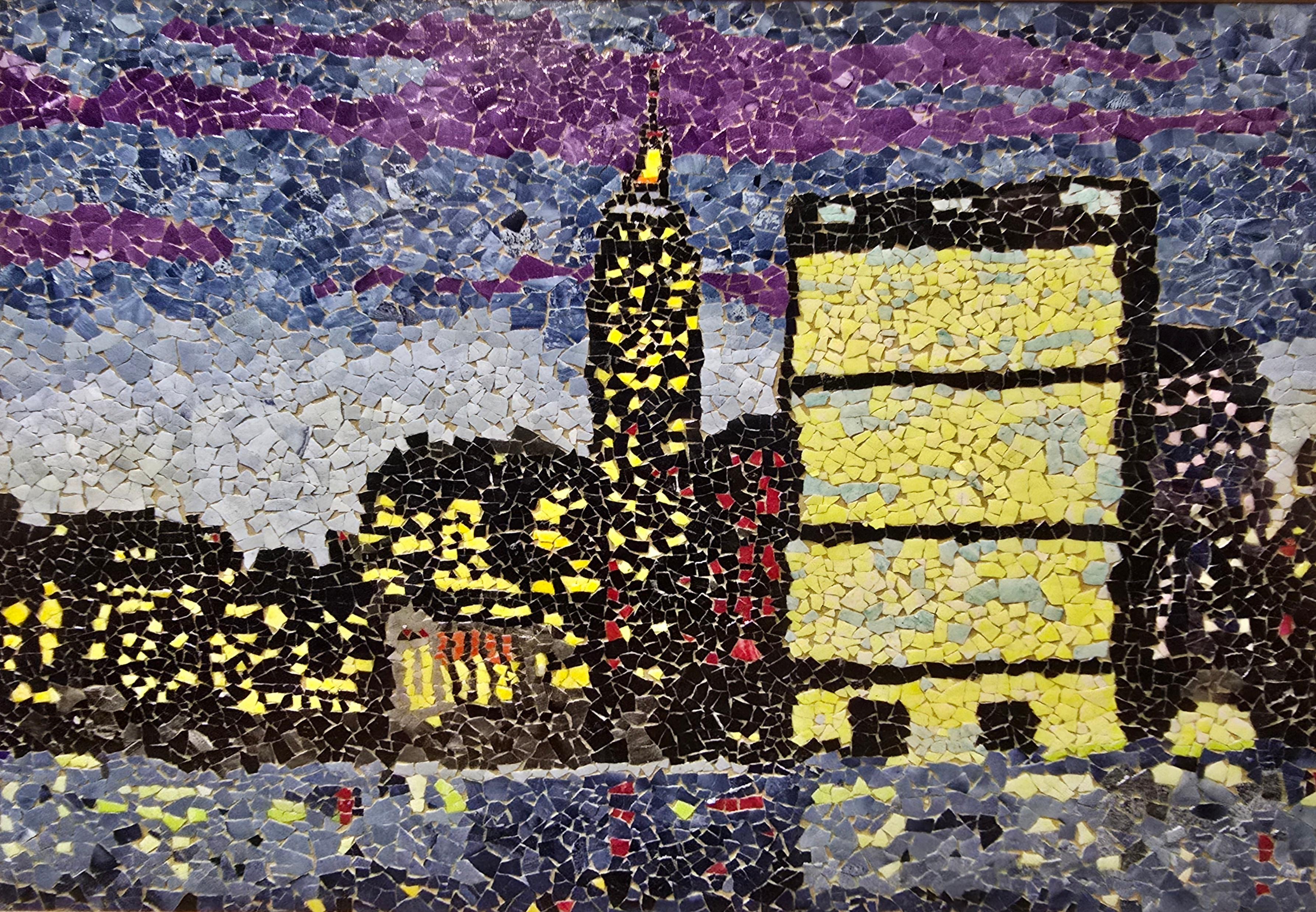 Manhattan Sunset - Mixed Media Art by Unknown