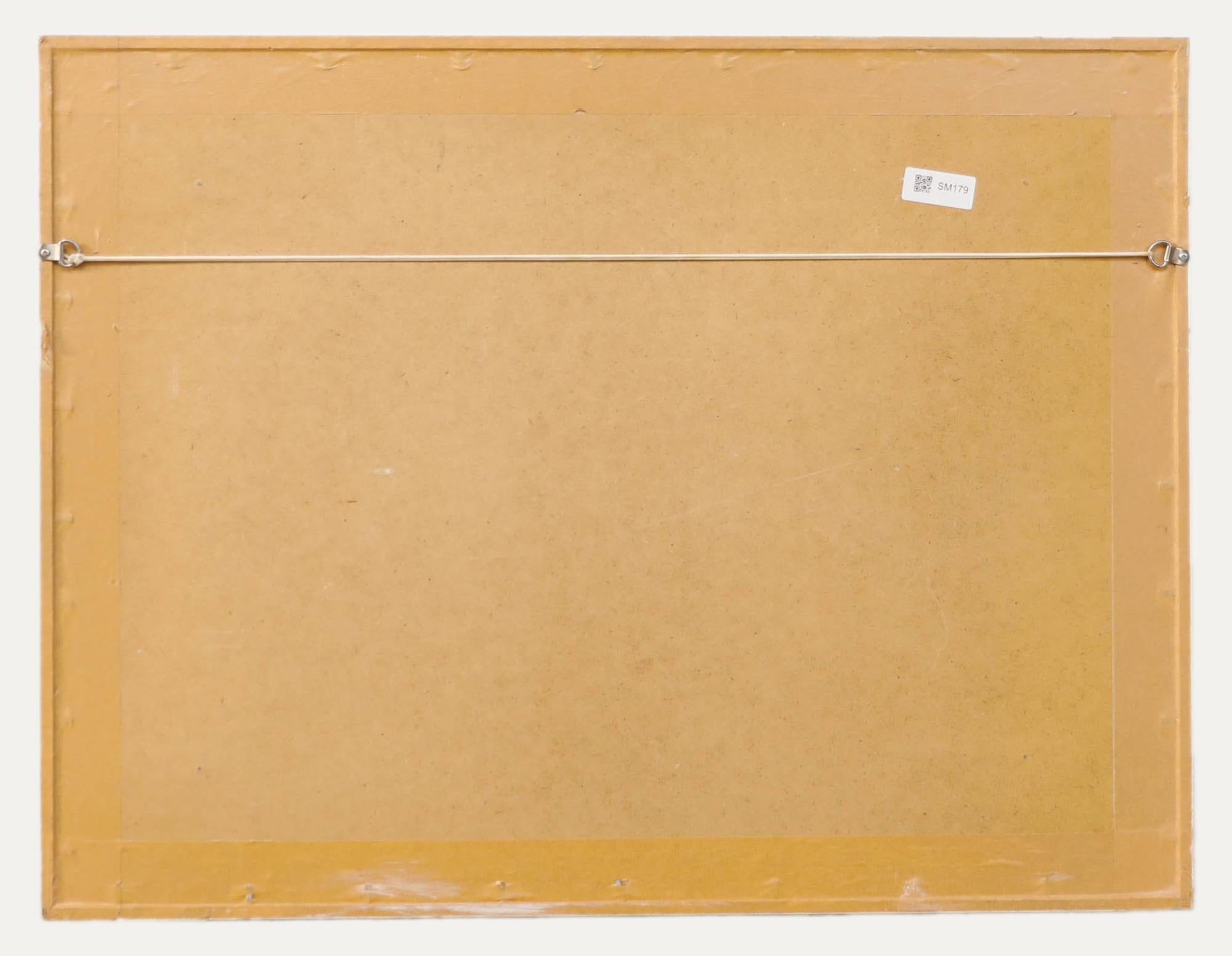 Minou Steiner (1940-2008) - 20. Jahrhundert Mixed Media, Akt am Fenster im Angebot 1