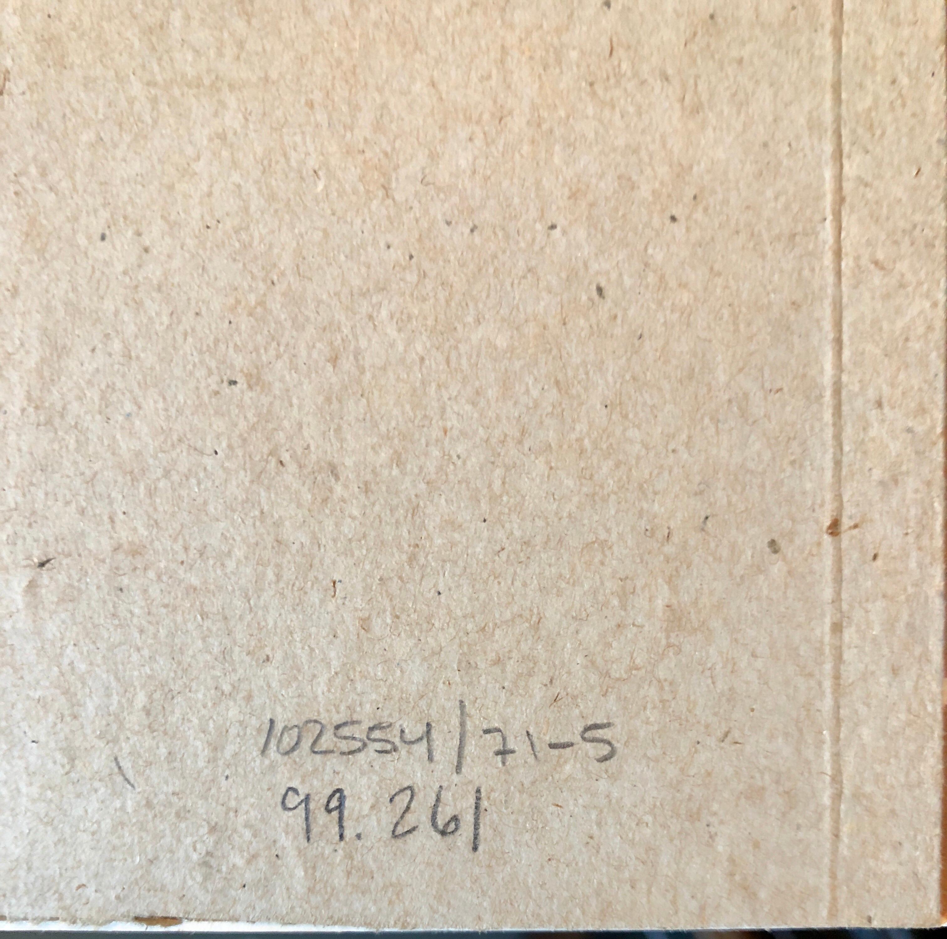 Rabino modernista Pintura en técnica mixta sobre papel de periódico Deaccesión del Museo Spertus en venta 4