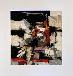 "Mona Lisa", mixed media collage on paper