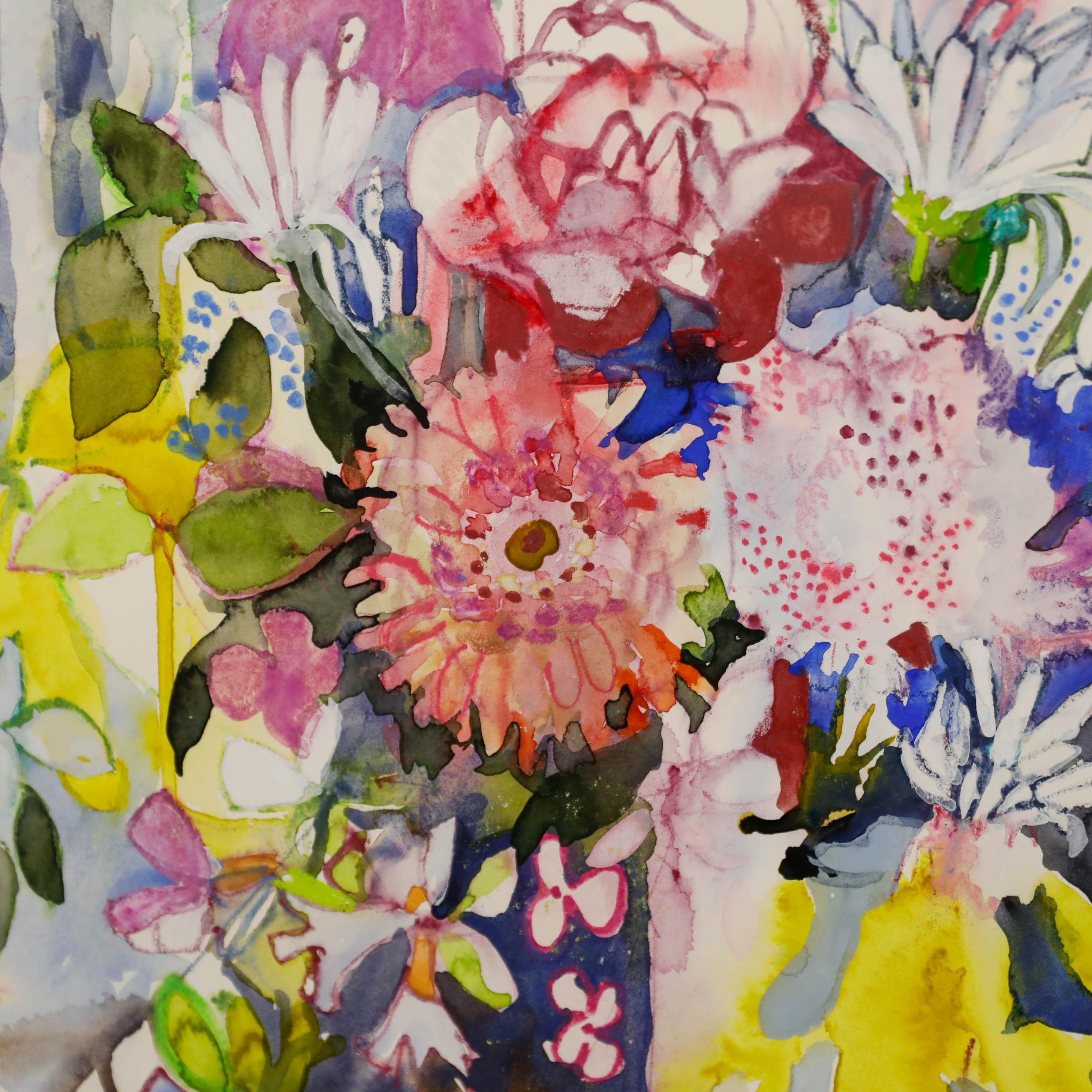 Nola Armstrong - Média mixte du 20e siècle, fleurs d'anniversaire en vente 2