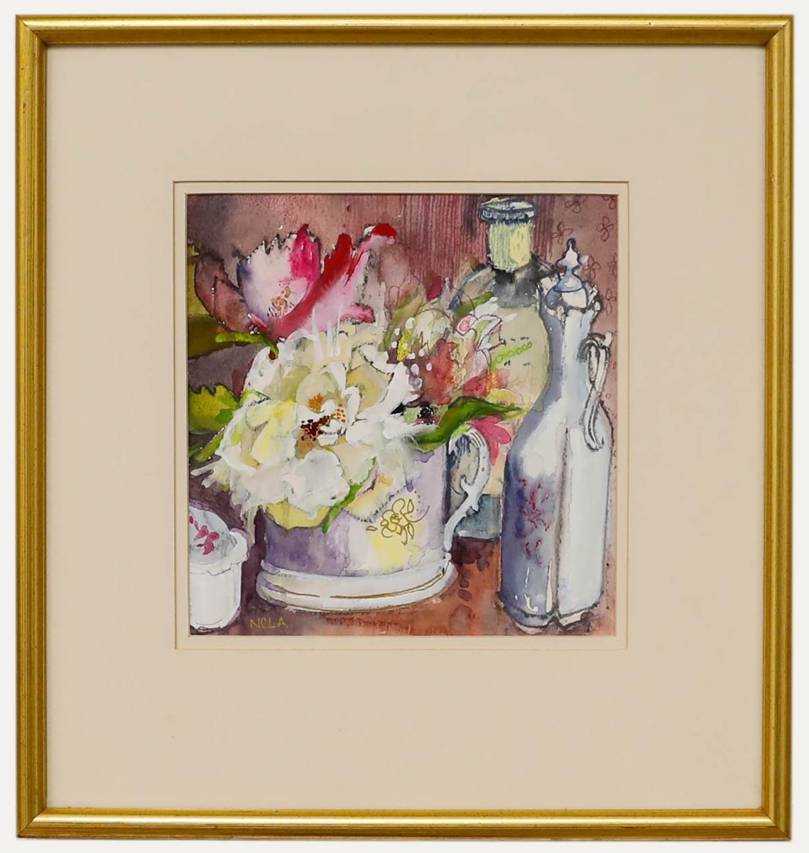Nola Armstrong - 20th Century Mixed Media, Boudoir - Mixed Media Art by Unknown