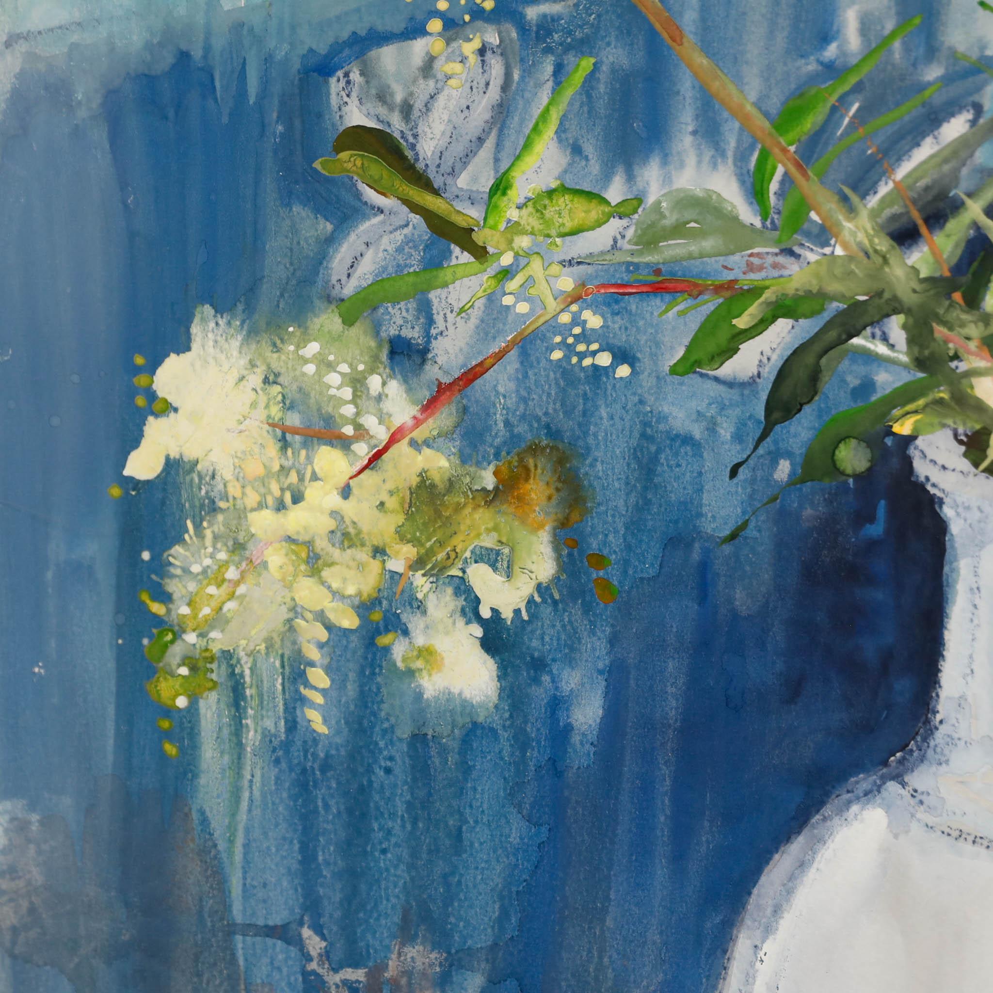 Nola Armstrong - 20e siècle, vase avec Meadowsweet en vente 2