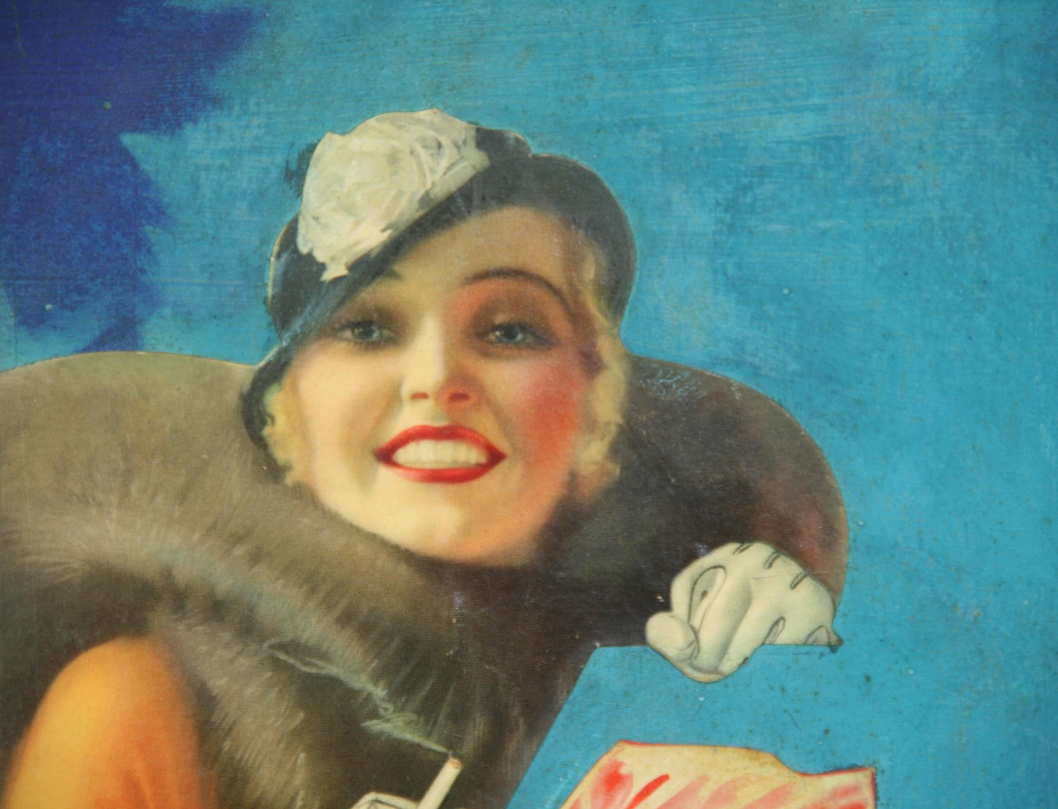 Collage publicitario de cigarrillos Old Gold 1956 en venta 3