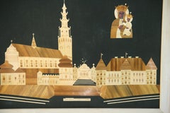 Polish Church Of the Black Madonna Wood Veneer Collage