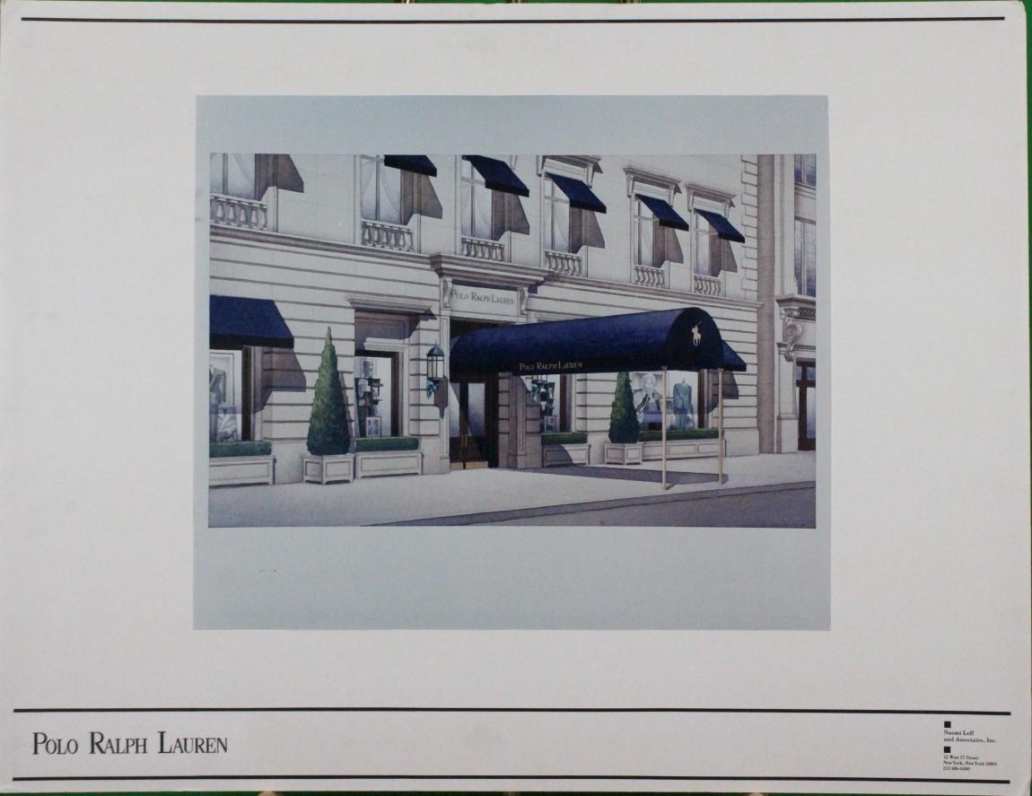 Polo Ralph Lauren Chicago North Michigan Avenue Architect's Rendering - Mixed Media Art by Unknown