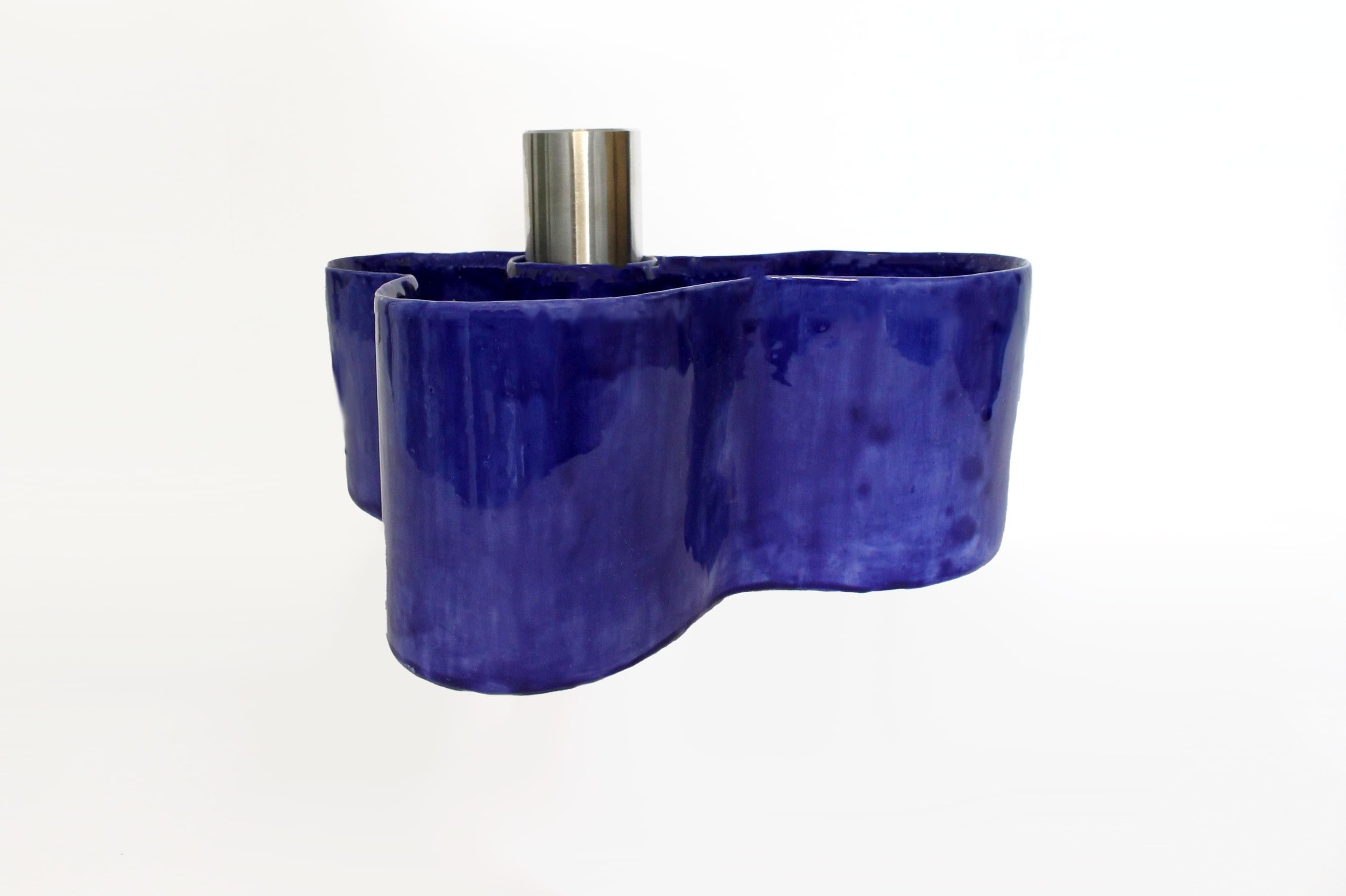 RIVULET ultramarine (breve) - Mixed Media Art di Unknown