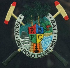 Royal Bali Polo Club 1831 Framed w/ Embroidered X'd Mallets Crest