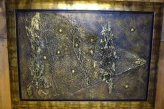 Sculpture painting, mixed media on canvas, 125x85 cm., framed