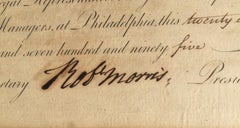 Signer of the DECLARATION OF INDEPENDENCE. - ROBERT MORRIS, 1795