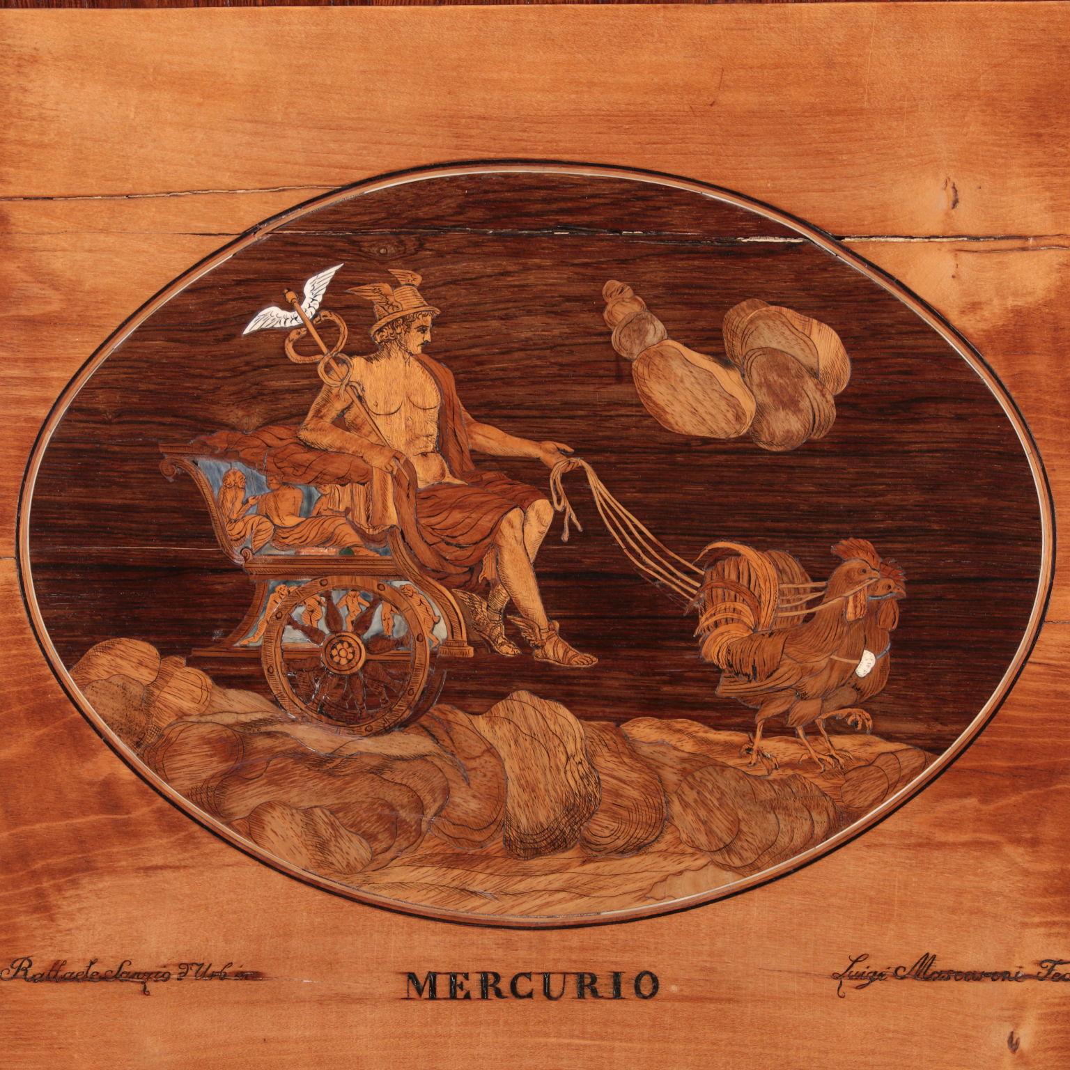 Six Inlaid Panels Attr. to Luigi Mascaroni Italy XIX Century 11