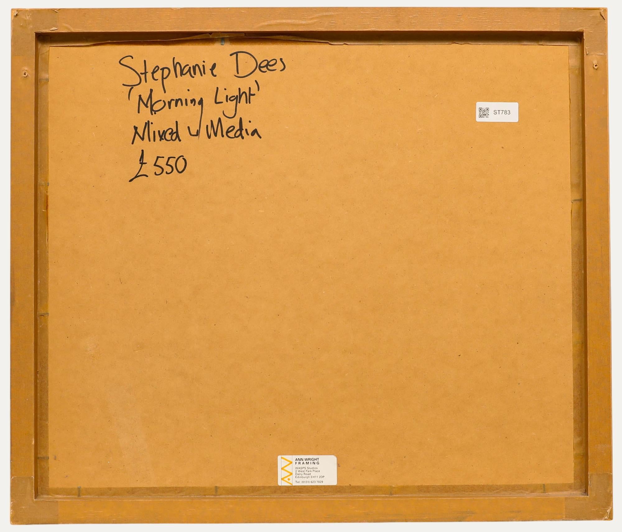 Stephanie Dees (née en 1974) - Technique mixte contemporaine, lumière du matin en vente 1