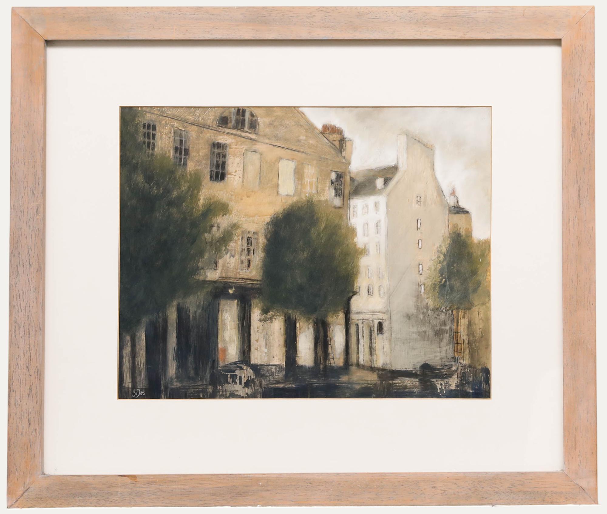 Stephanie Dees (née en 1974) - Technique mixte contemporaine, lumière du matin - Mixed Media Art de Unknown