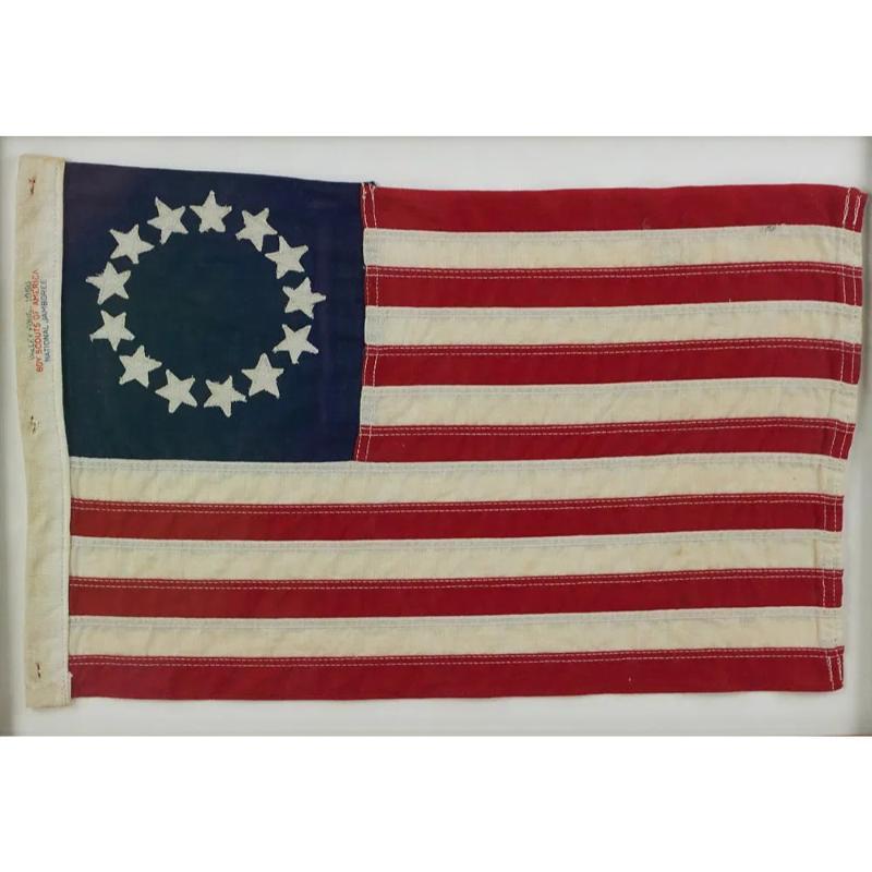 Drapeau américain 13 étoiles vers 1950 Provenance : Collection'S Hilfiger. en vente 5