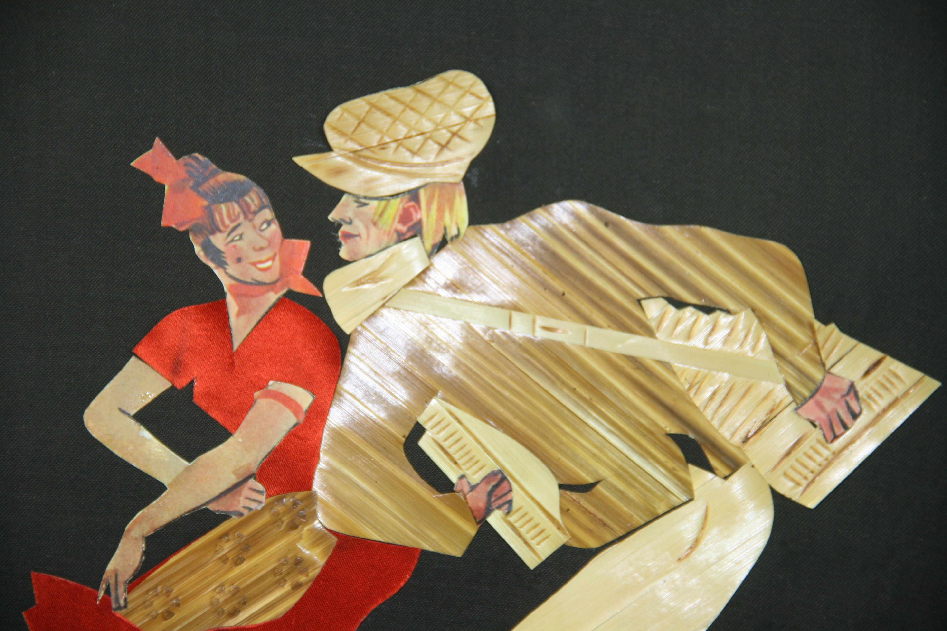 Polnischer Collage-Tänzer im Vintage-Stil „The Polka Folk Dancers“ im Angebot 7