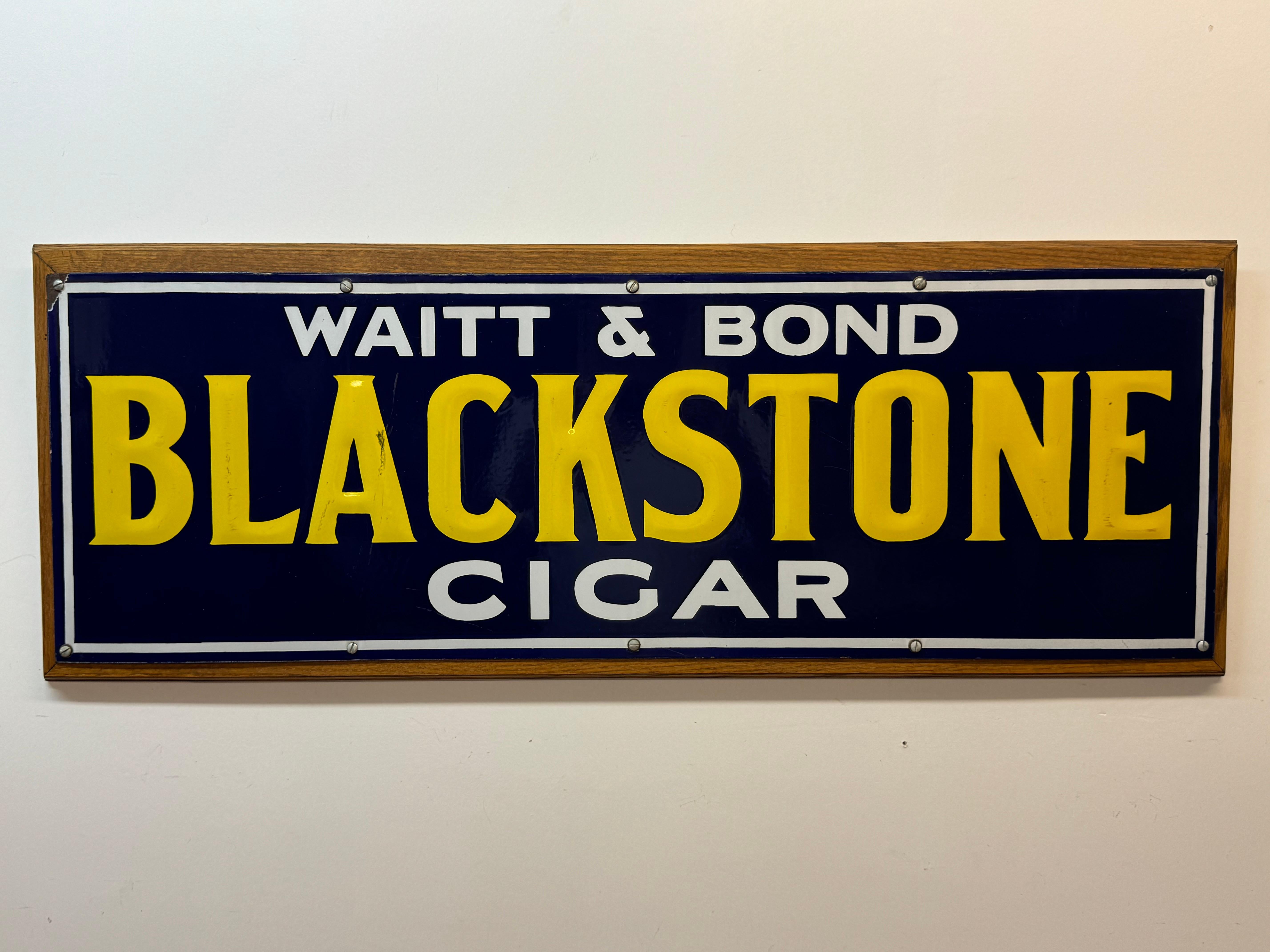 Wait and Bond “ Blackstone Cigar” - Mixed Media Art by Unknown