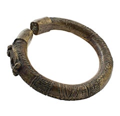 Antique "Bronze Bracelet - Nigeria, Benin Kingdom," Bronze created circa 1880