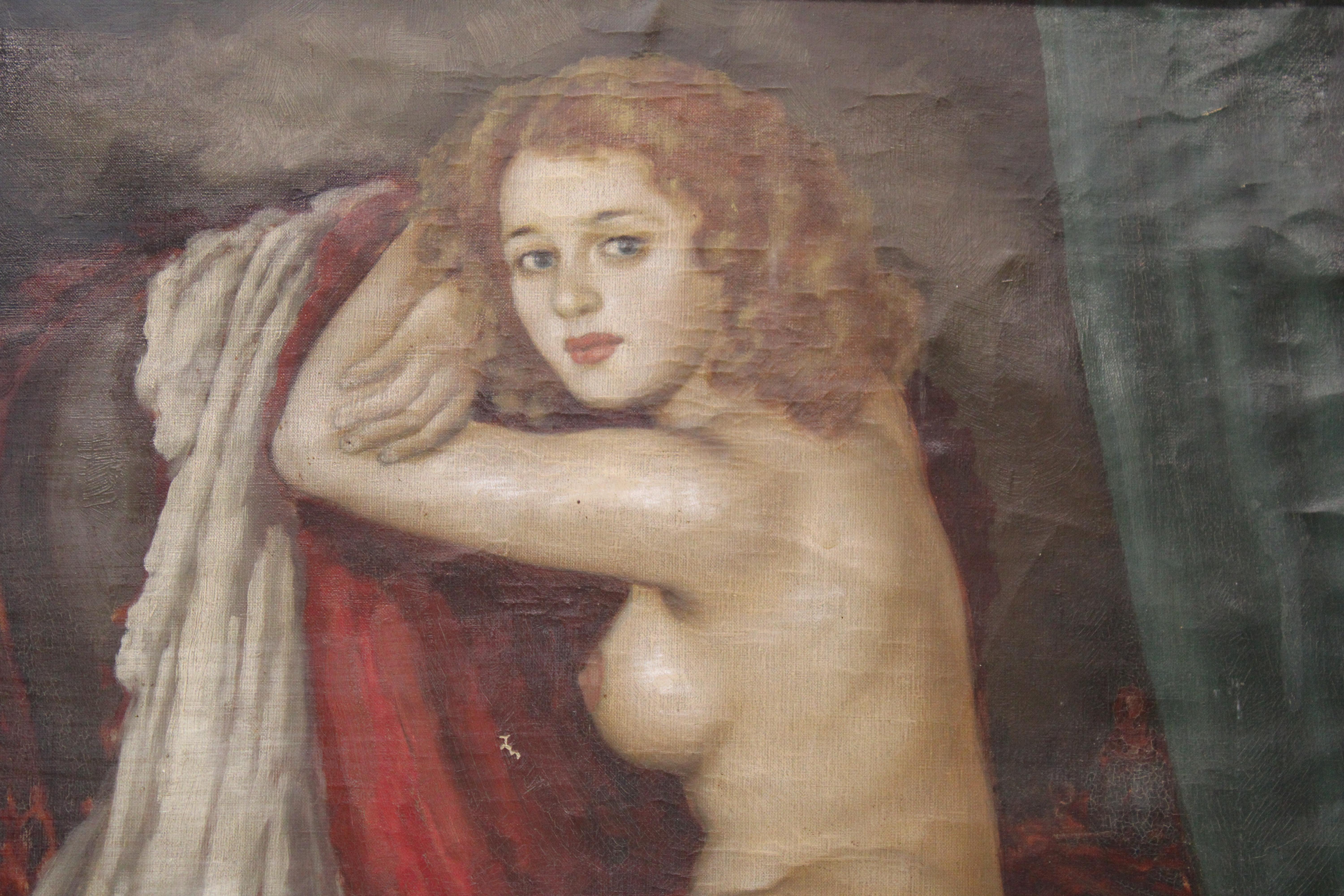 nude velvet painting