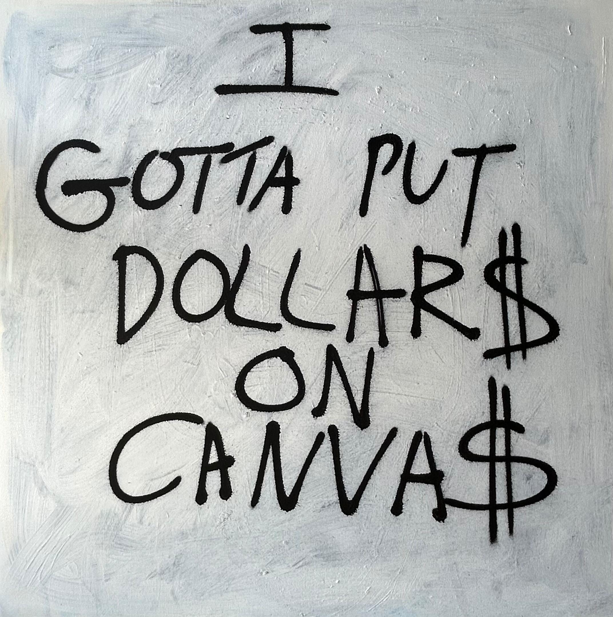 $ on Canvas by Anthony Fazzinga - Painting by Unknown
