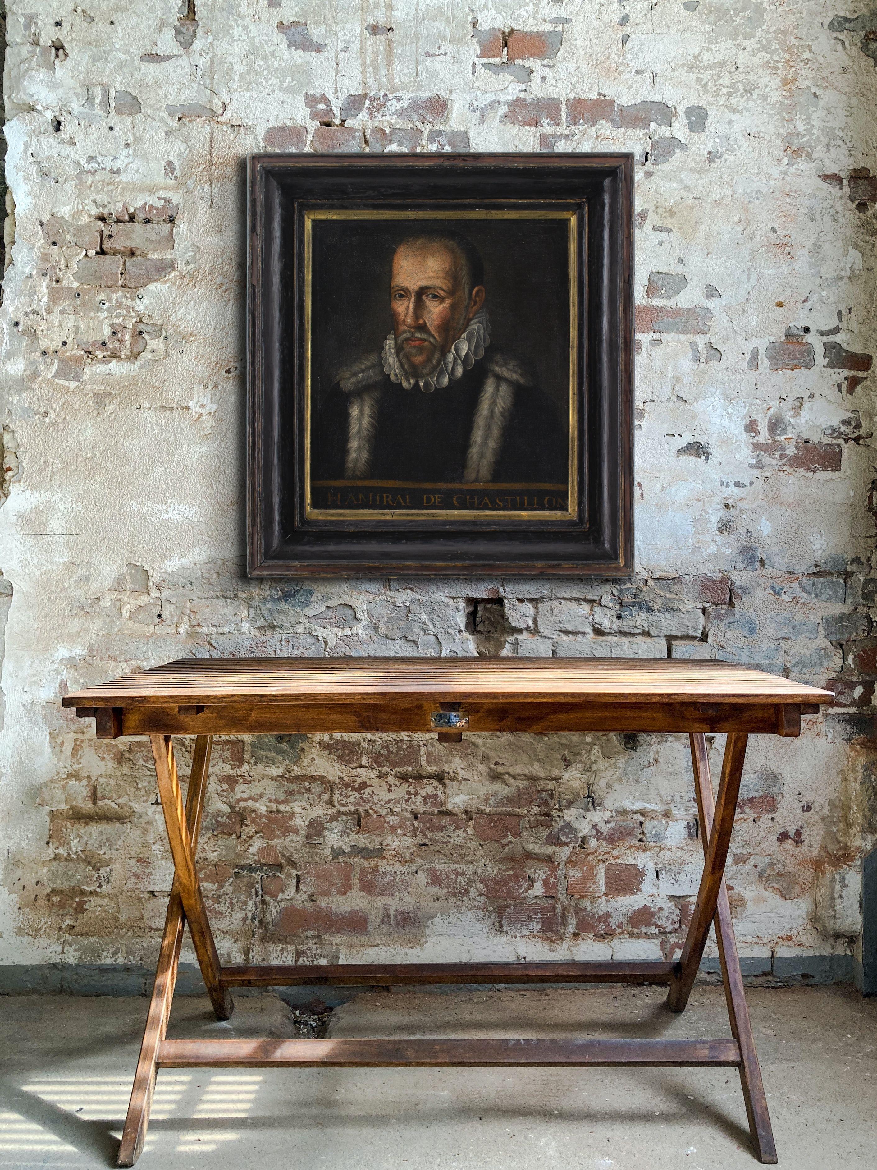 Scuola olandese del XVI secolo, Ritratto di Gaspard De Coligny, ammiraglio di Francia 1