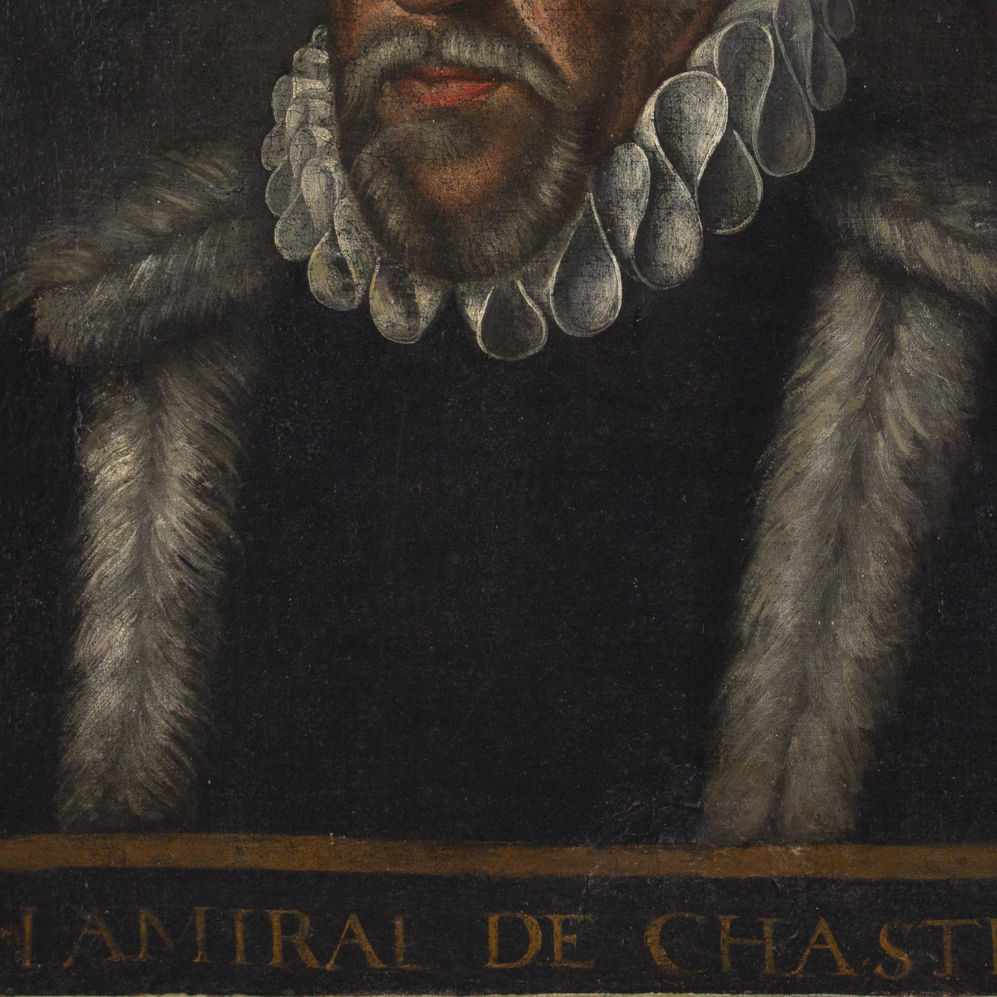 Scuola olandese del XVI secolo, Ritratto di Gaspard De Coligny, ammiraglio di Francia 4