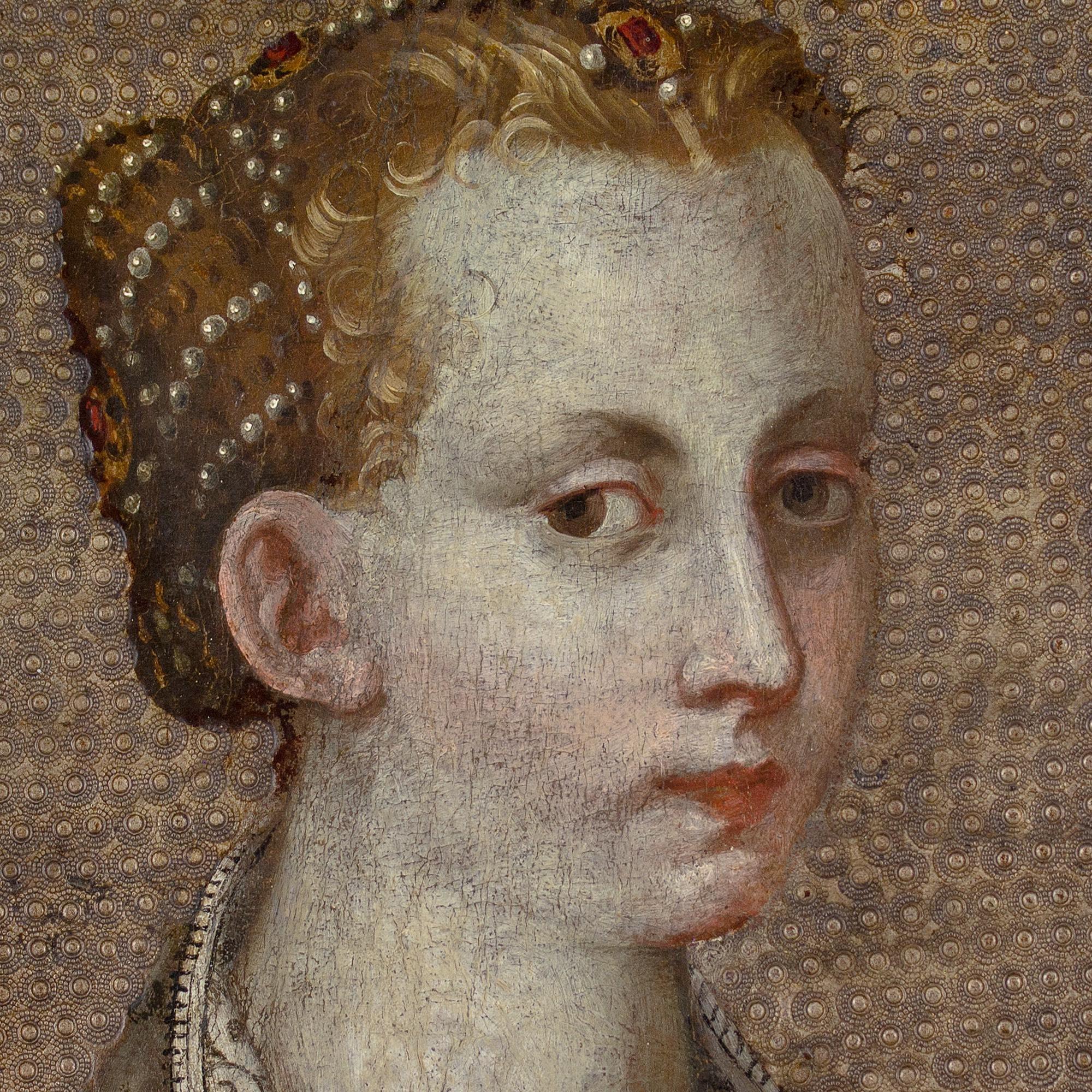 16th-Century Italian School, Renaissance Portrait Of A Lady For Sale 1
