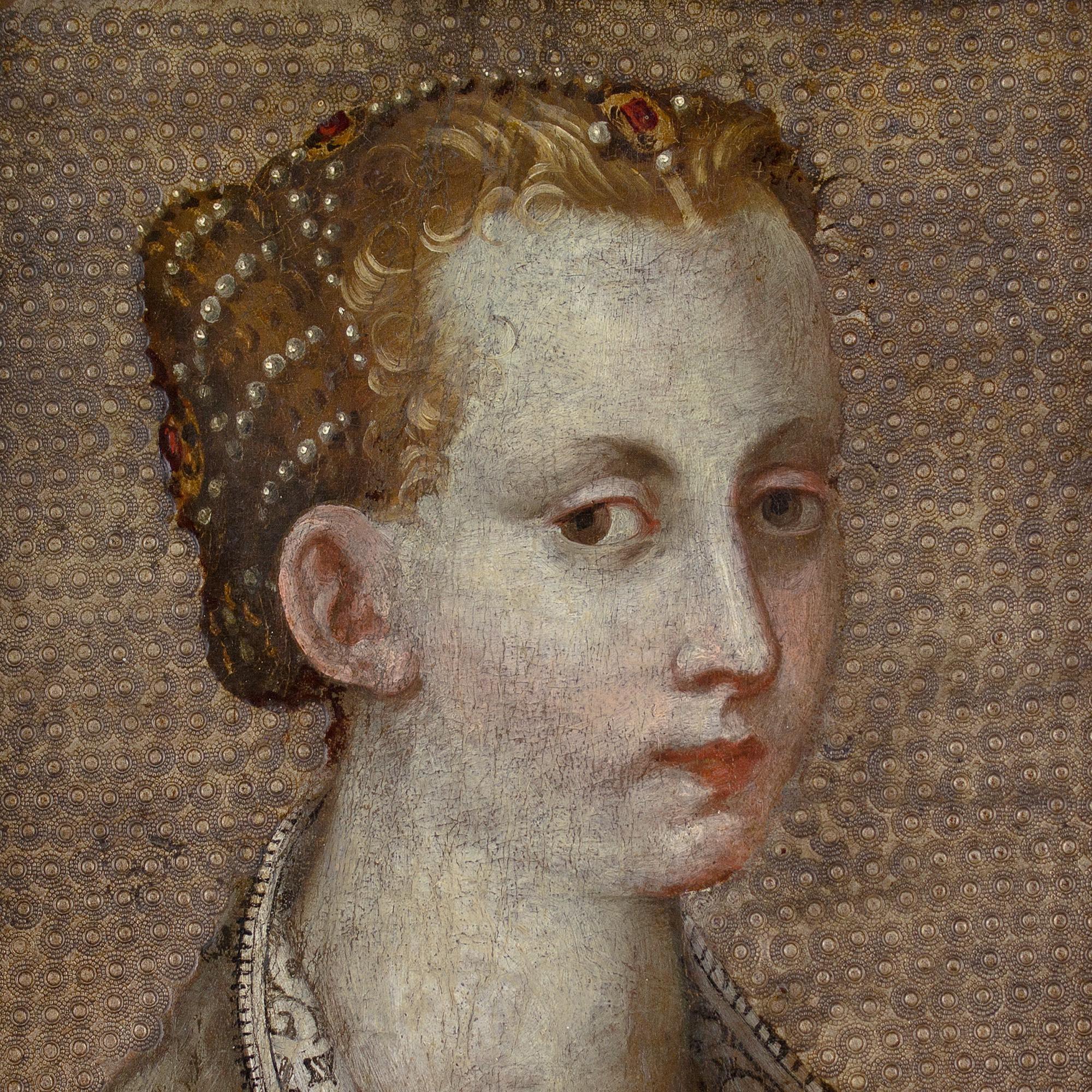 16th-Century Italian School, Renaissance Portrait Of A Lady For Sale 4