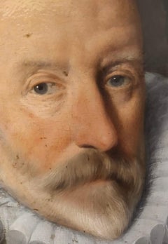 Dipinto antico del XVI secolo raffigurante una monaca -