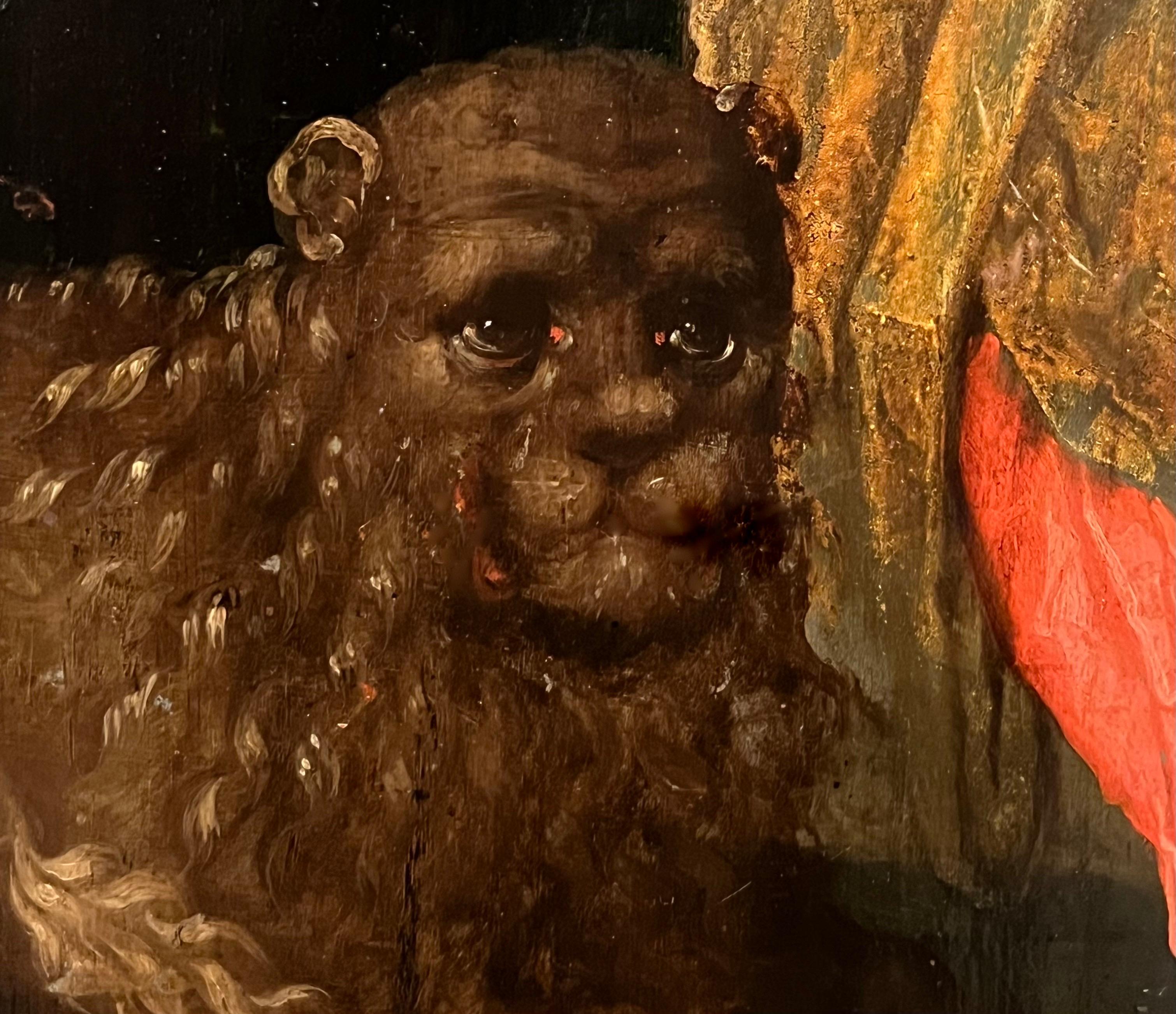 Antiguo maestro del siglo XVI San Jerónimo en su estudio con su león - Painting Antiguos maestros de Unknown