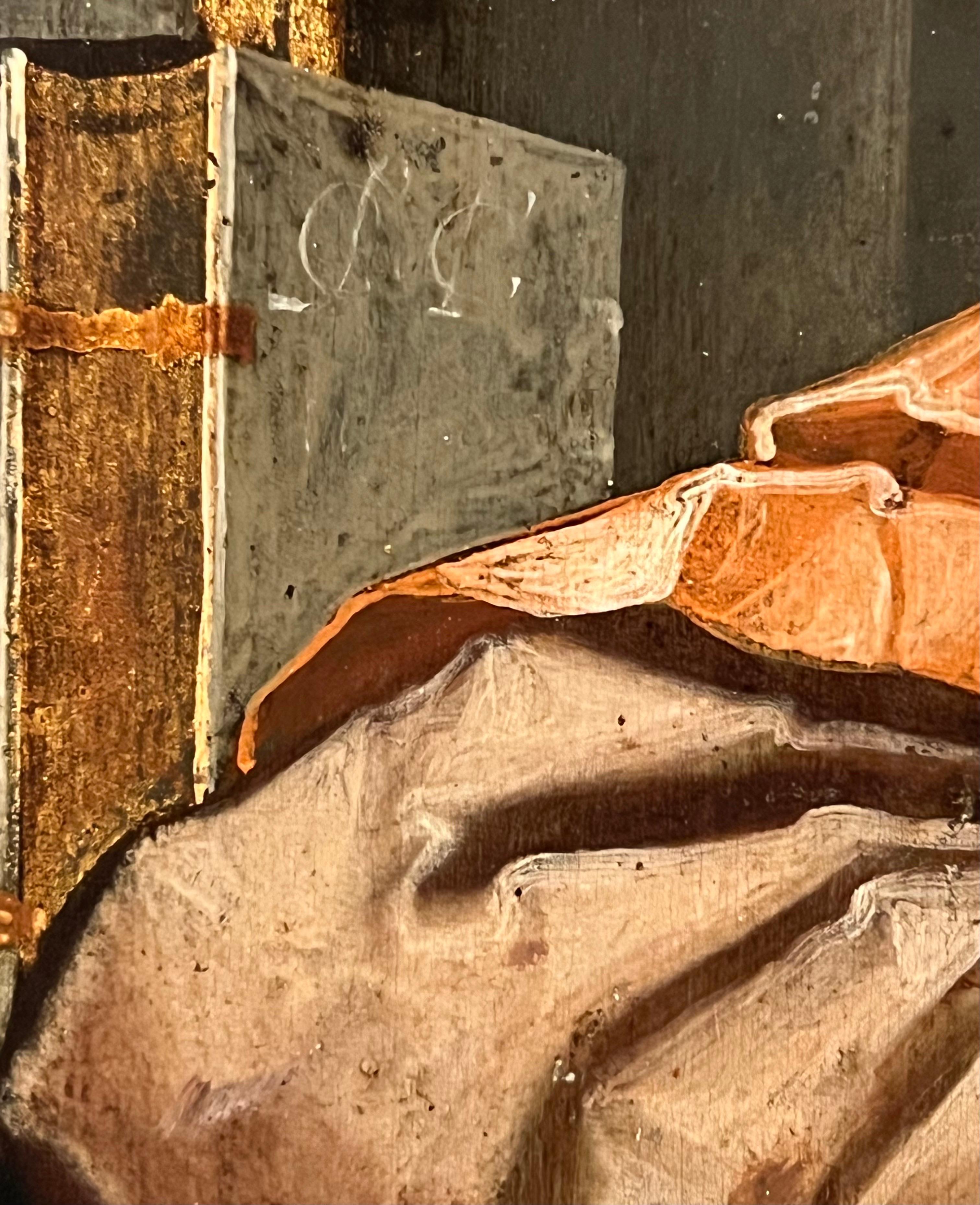 Antiguo maestro del siglo XVI San Jerónimo en su estudio con su león 1