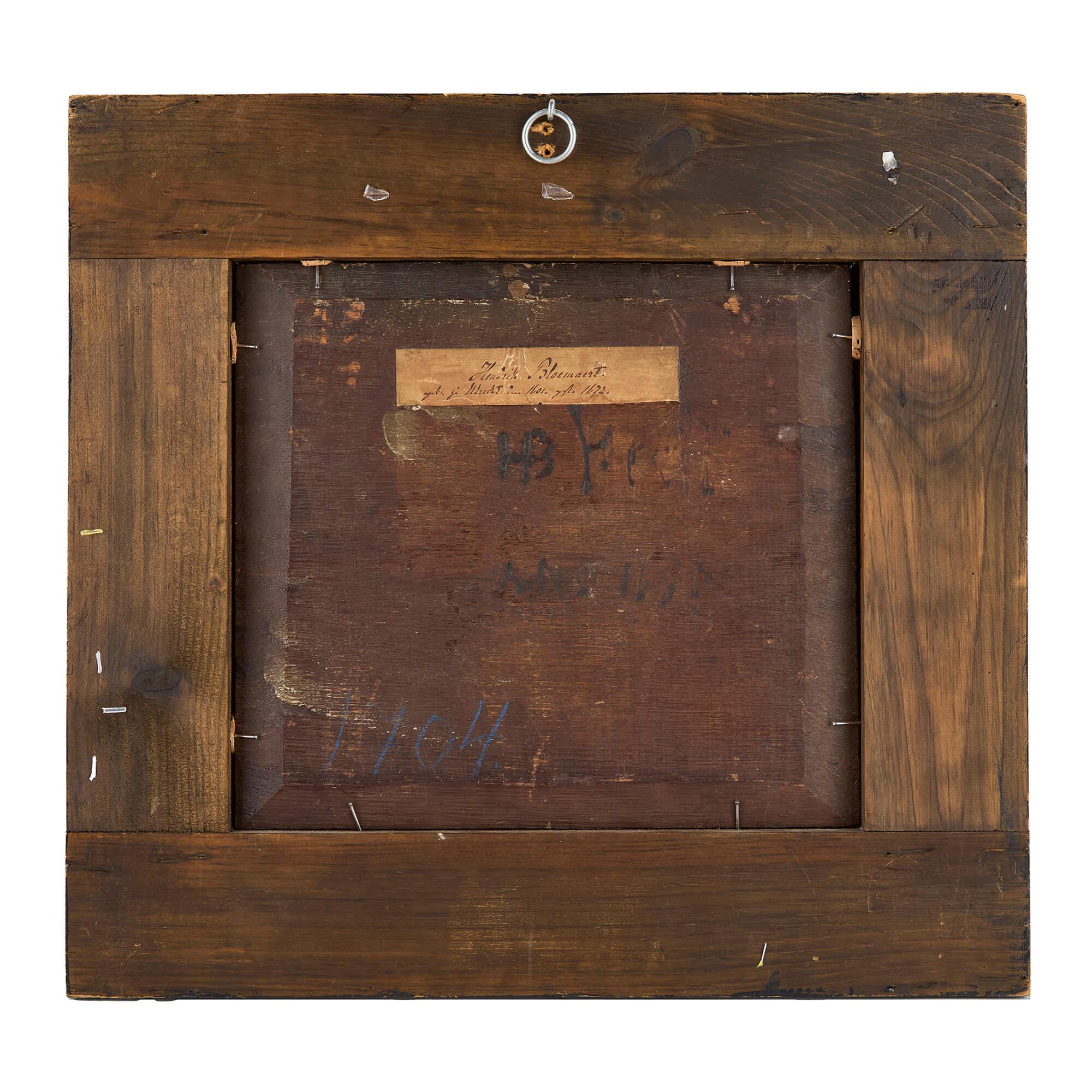 17. Jahrhundert Antike holländische Schule Ölgemälde Landschaft Bauernhof Tiere (Niederländische Schule), Painting, von Hendrick Bloemaert