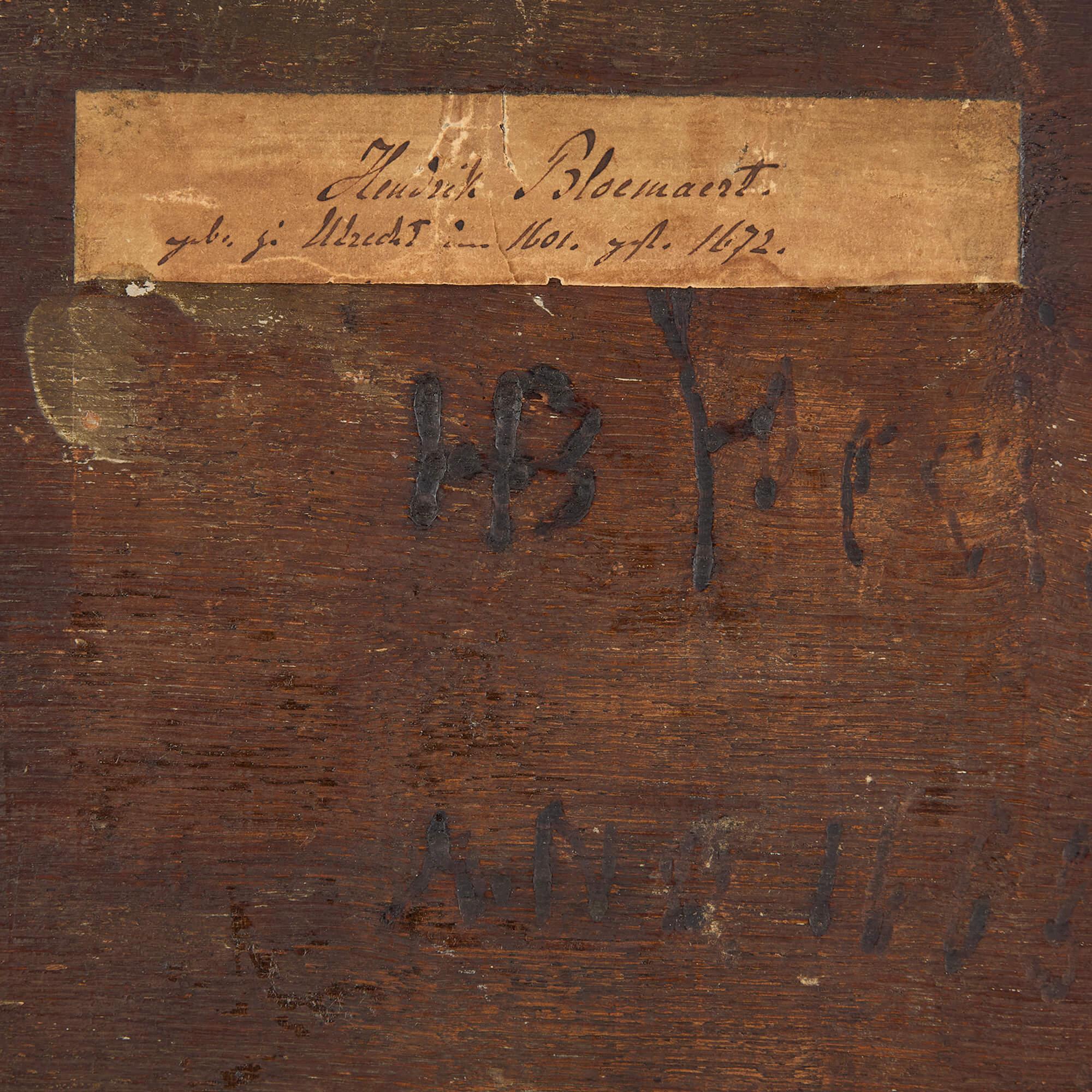 17. Jahrhundert Antike holländische Schule Ölgemälde Landschaft Bauernhof Tiere (Schwarz), Landscape Painting, von Hendrick Bloemaert