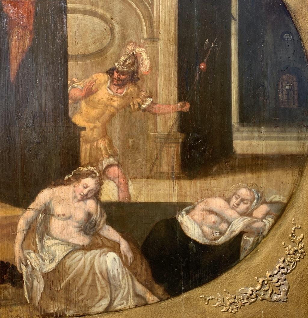Pittore barocco fiammingo - Pittura di figura del XVII secolo - Morte di Cleopatra - Painting Antichi maestri di Unknown