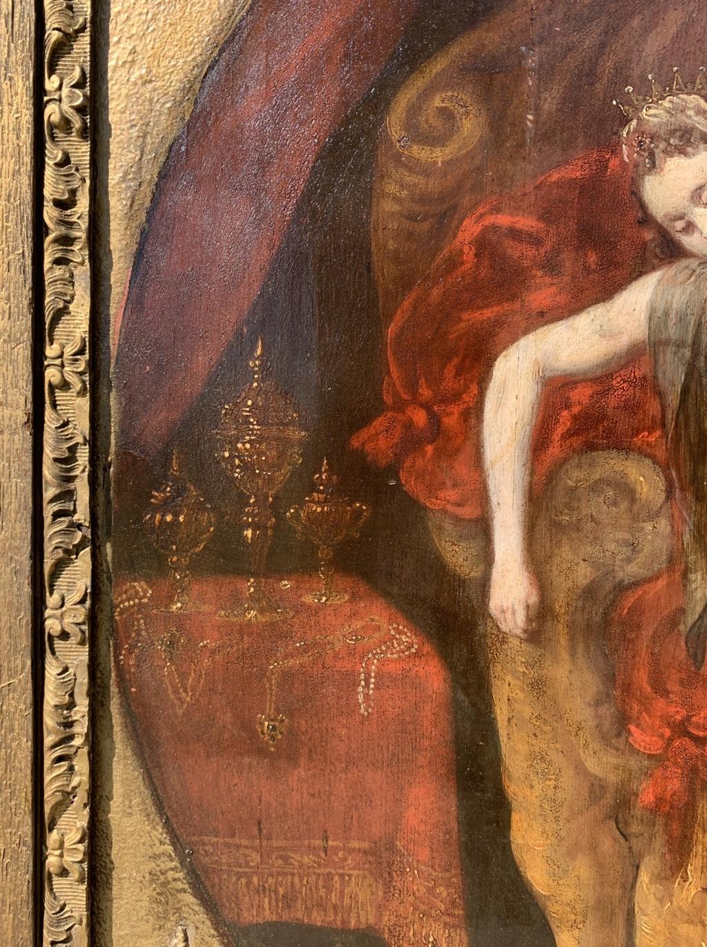 Baroque Flemish painter - 17th century figure painting - Death Cleopatra For Sale 2