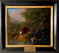 17th century Dutch Old Master painting - Still life with an otter - hunt fish