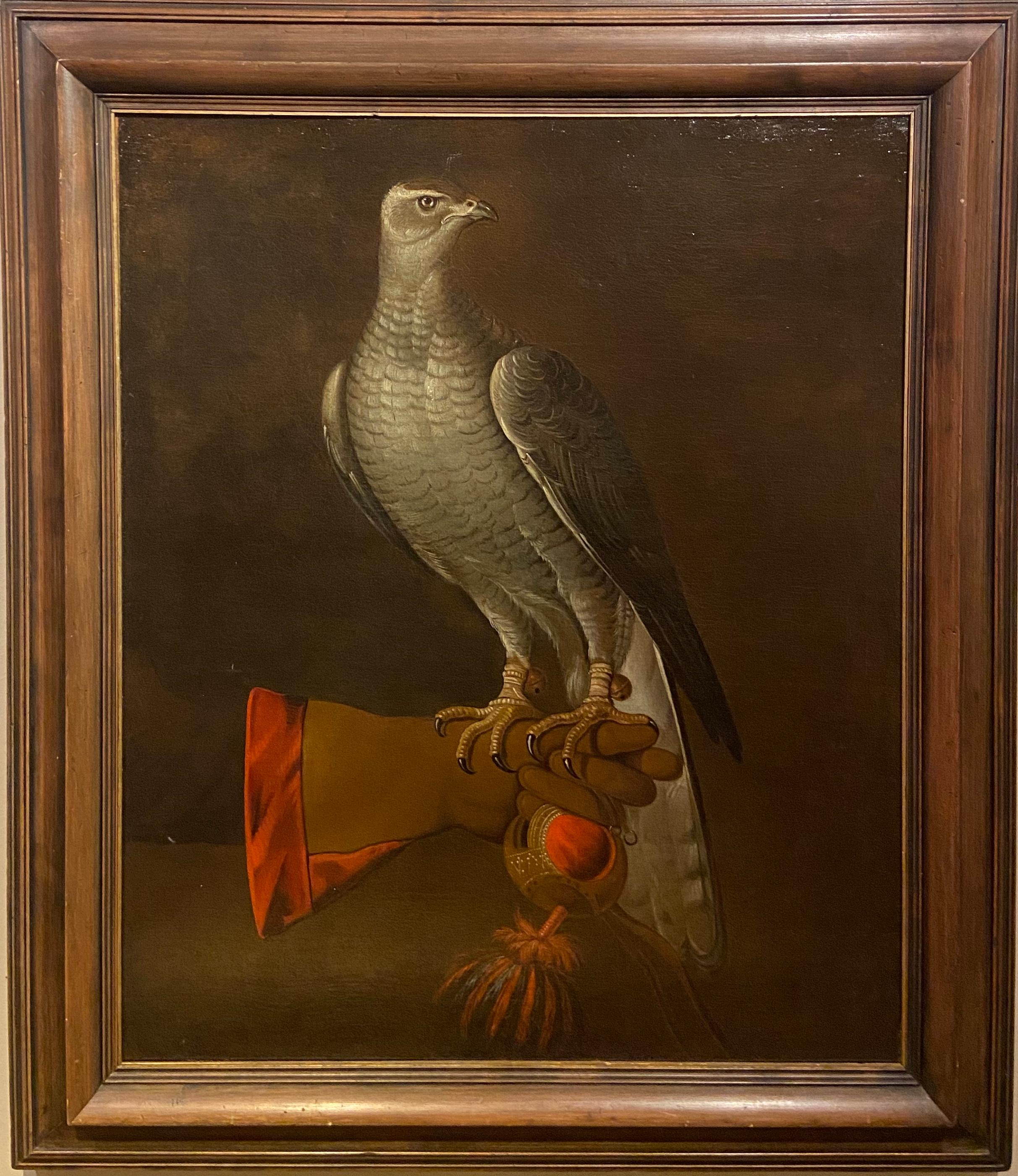 Unknown Animal Painting - 17th Century Dutch School Painting of a Goshawk