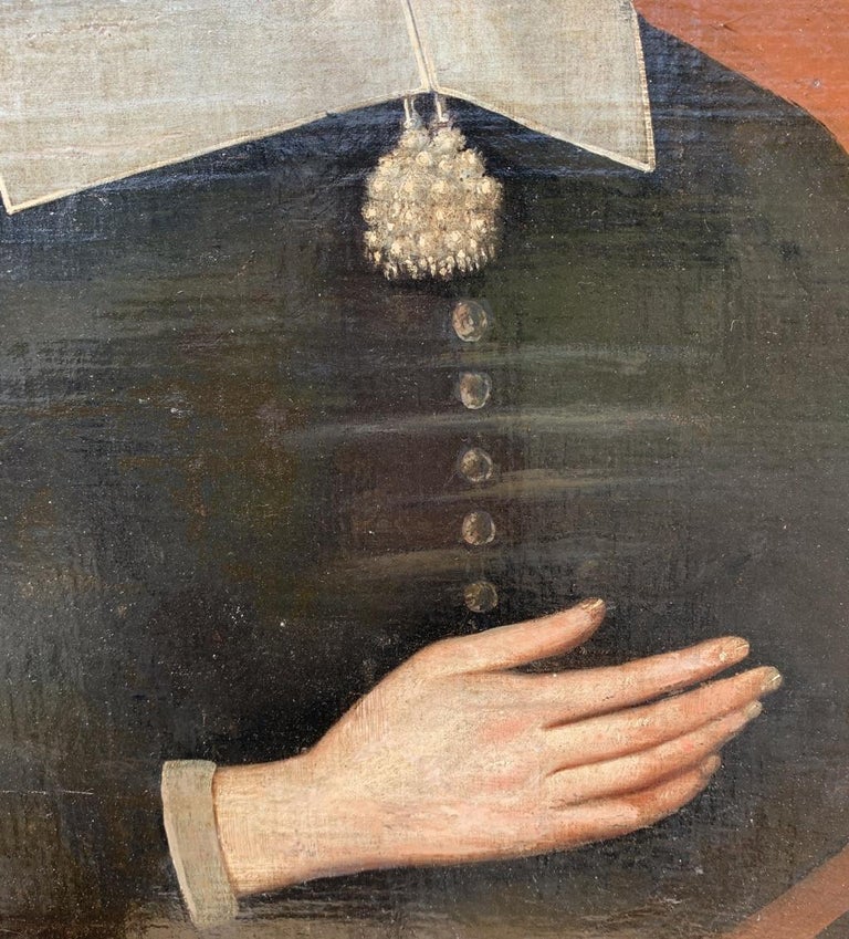 Unknown - Peinture figurative anglaise du 17e siècle - Portrait noble