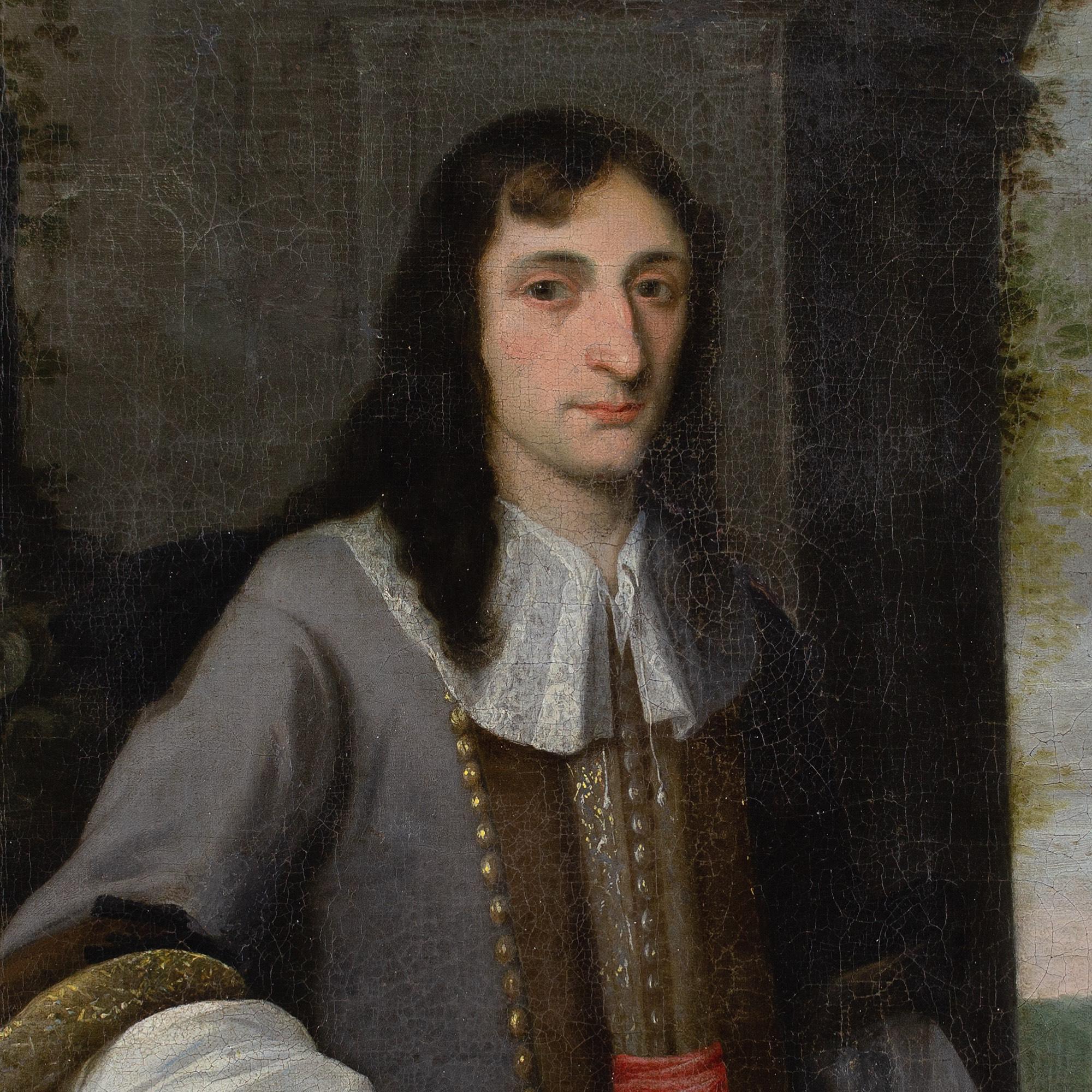 Scuola fiamminga del XVII secolo, Ritratto di gentiluomo in abito da sposa in vendita 3