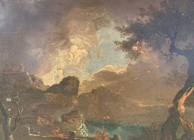 Unknown - 17th century Italian figure painting - Fall of Fetonte - Oil ...