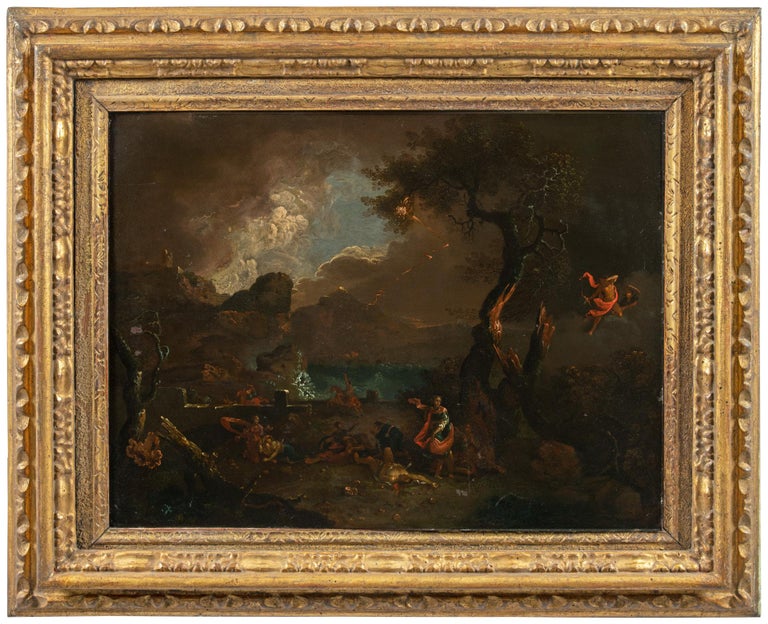 Unknown - 17th century Italian figure painting - Fall of Fetonte - Oil ...