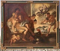 17th century Italian figure painting - Venus Mars - Oil on canvas baroque