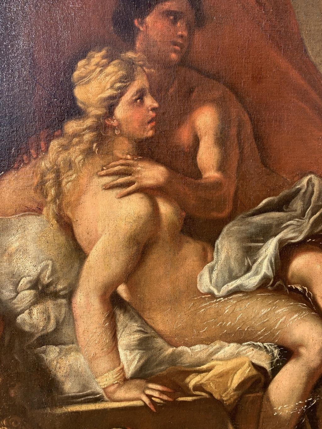 17th century Italian figure painting - Venus Mars - Oil on canvas  baroque 1