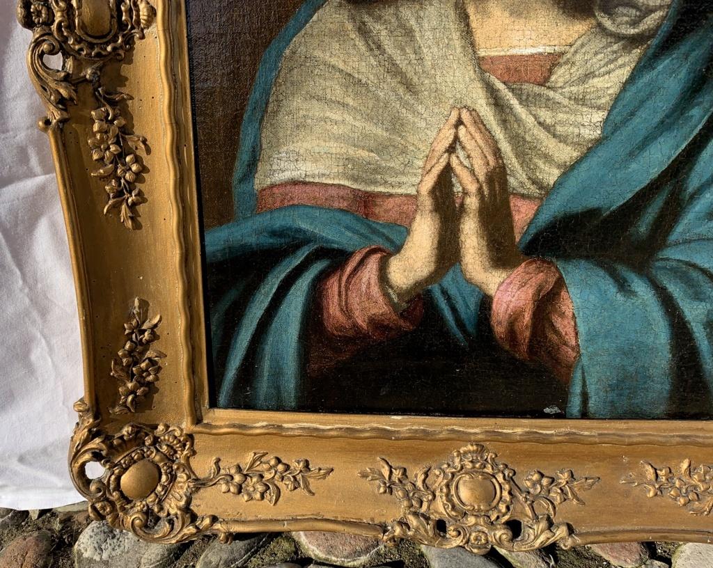 Giovanni Battista Salvi, called Sassoferrato (Sassoferrato 1609 - Rome 1685) workshop of - Madonna praying

63.5 x 45 cm without frame, 82 x 65 cm with frame.

Oil on canvas, in gilded plaster frame (some breaks).