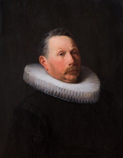 17th Century Netherlandish Portrait of Gentleman with Ruff c.1620