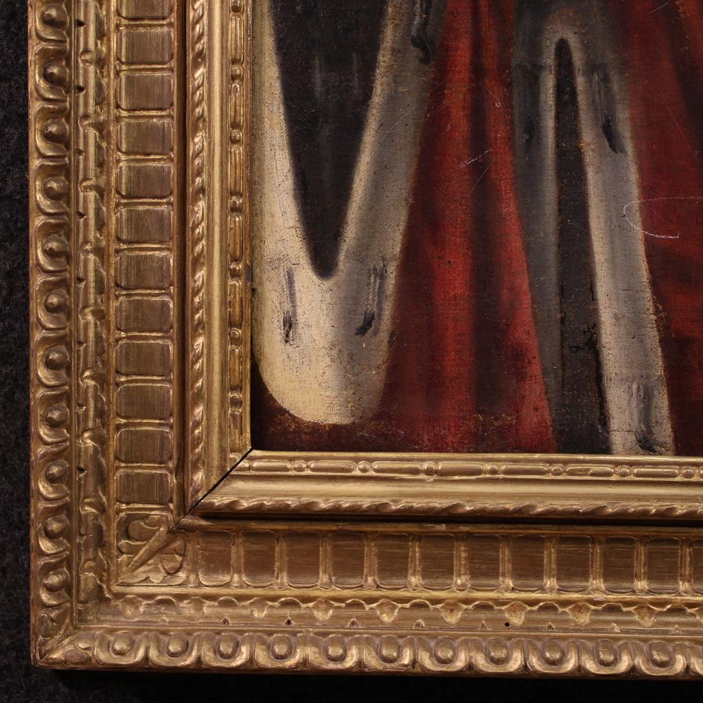 17th Century Oil on Canvas Flemish Religious Painting Ecce Homo, 1640 in vendita 7