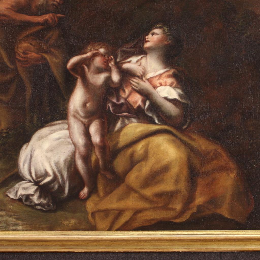 siglo XVII Óleo sobre lienzo Pintura bíblica antigua italiana Abraham, 1660 1