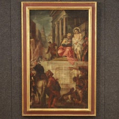 17. Jahrhundert Öl auf Leinwand Italienisch Antike Jesus und Herodes Gemälde, 1670
