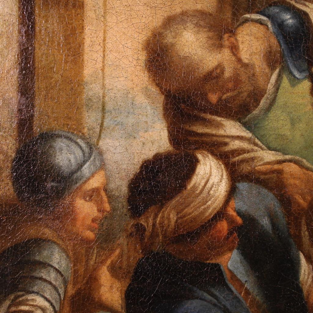 Huile sur toile du 17e siècle Peinture religieuse ancienne italienne Saint Sébastien en vente 6